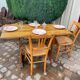 Table de bistrot bois vintage
