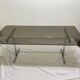 Smoked glass dining table