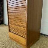 Vintage curtain filing cabinet