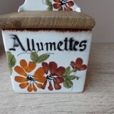 Old Ceramic Matchbox Italy