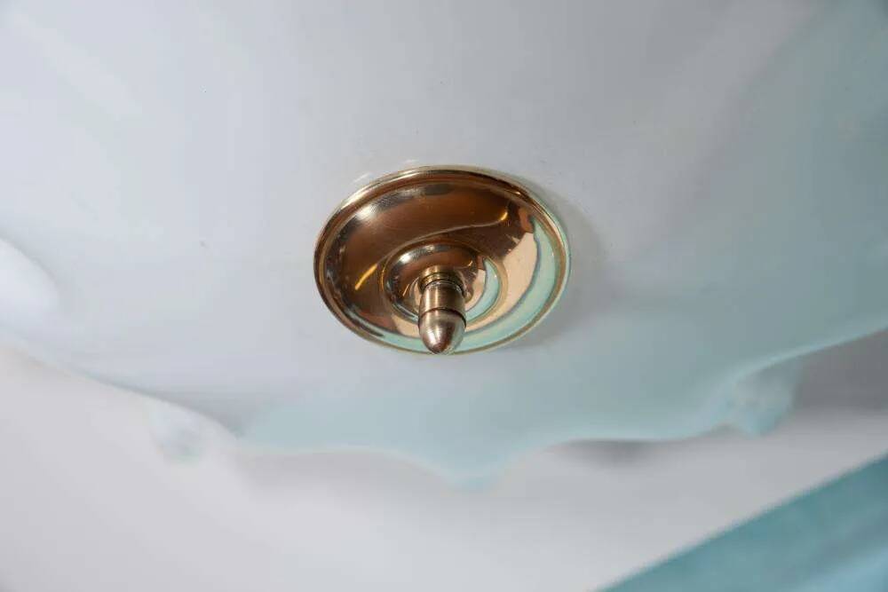 Vintage 1970s glass space ceiling lamp.