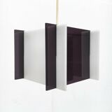 Mid-century space style acrylic cube pendant lamp, 1960s