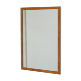 Mirror in wooden "magnifying glass". france, circa 1970
