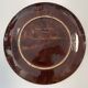 Glazed ceramic dish unique piece Manfredo Borsi / Giraud Vallauris