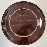 Glazed ceramic plate Manfredo Borsi, Giraud Vallauris