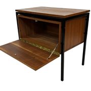 Vintage Small Audio Furniture TV Cabinet Cupboard 1960s Teak Veneer