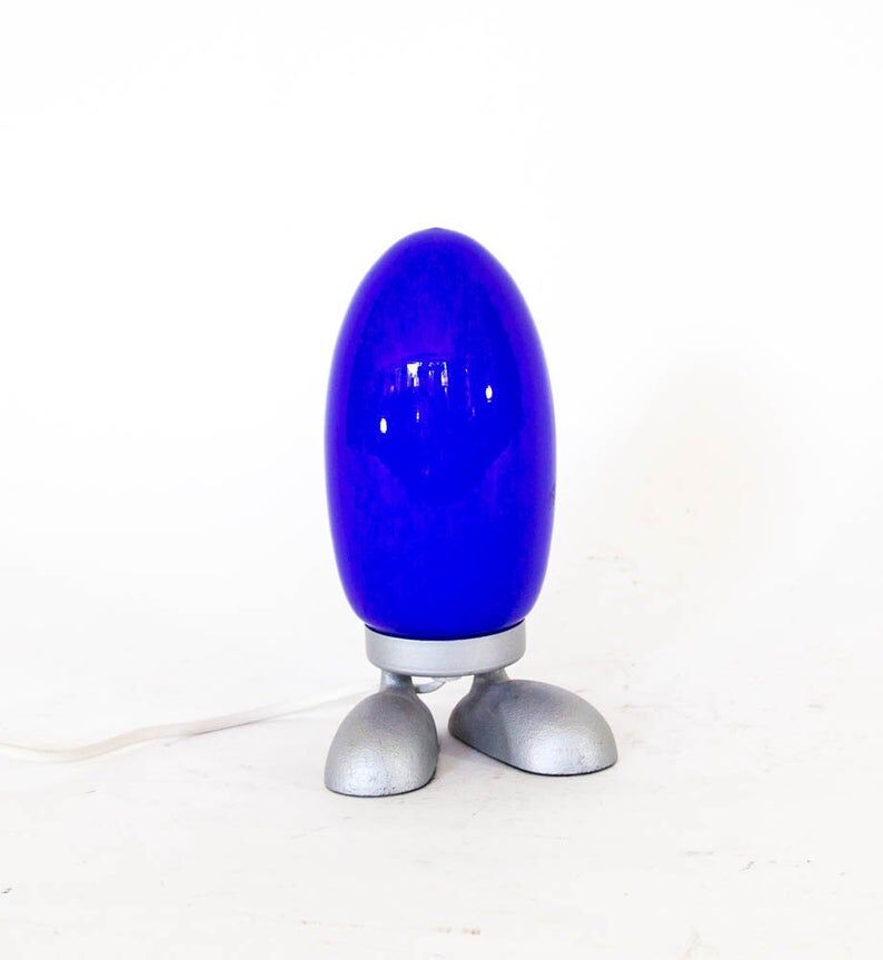 Set of 3 lamps egg red white and blue Ikea 80s