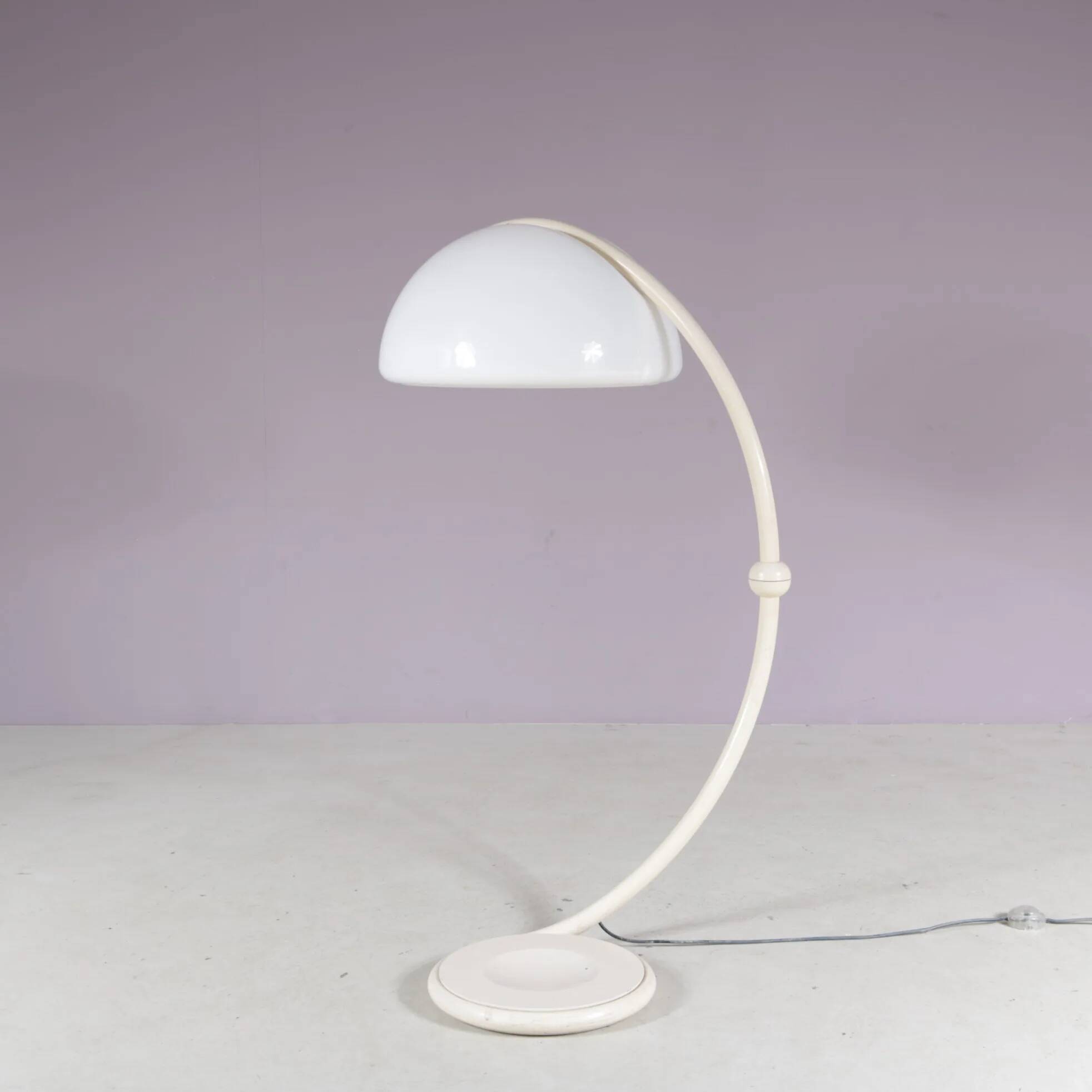 1960s “Serpente” floor lamp by Elio Martinelli for Martinelli, Italy