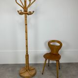 Rattan parrot coat rack and chic jungle style brass
