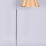 20th Century Czech Bauhaus Chrome Floor Lamp with Parchment Shade, 1920s