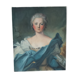 Portrait huile sur toile