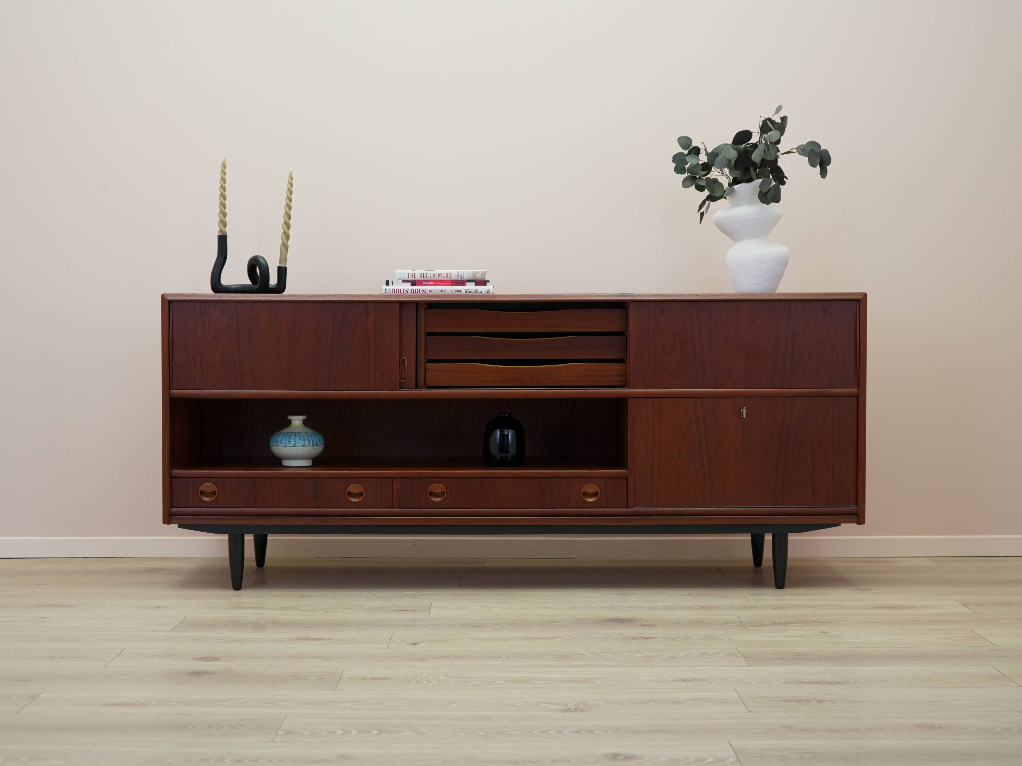 Teak sideboard, Danish design, 1970s, made in Denmark