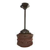 Vintage glass globe pendant lamp