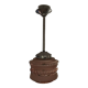 Vintage glass globe pendant lamp