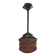 Vintage glass globe pendant lamp