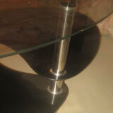 Table basse en verre années 70