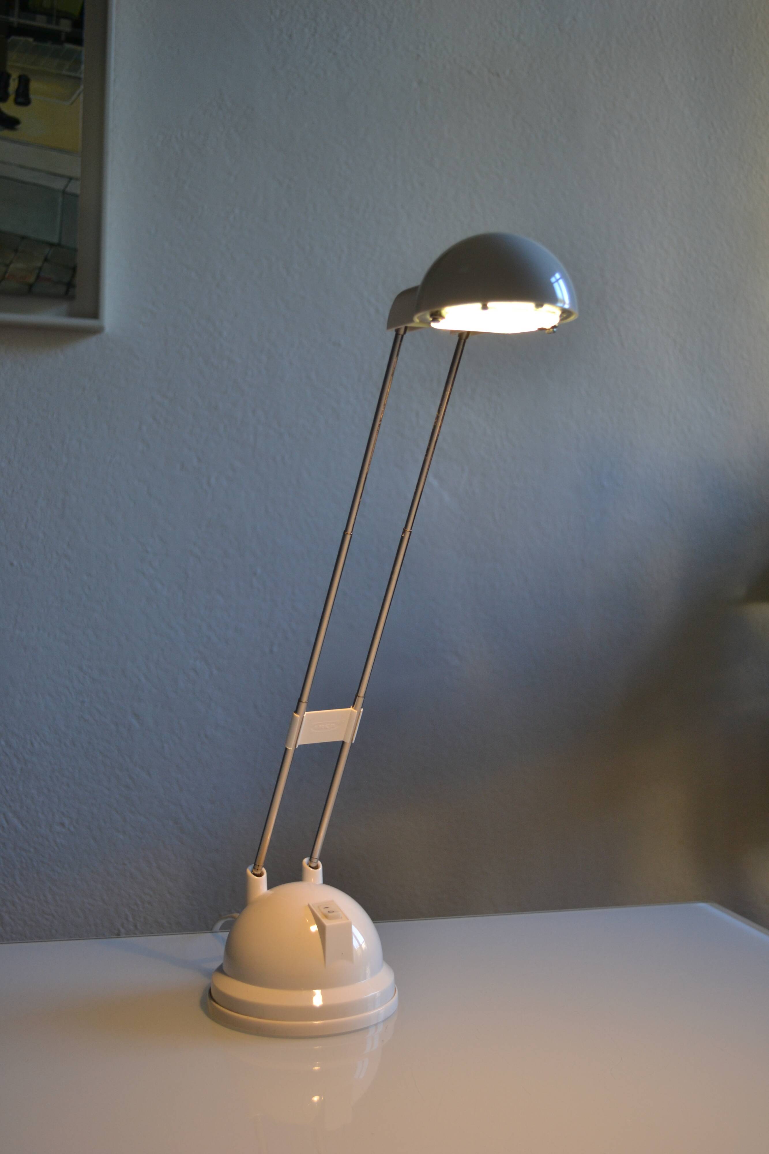 Lampe vintage 1990 Ikéa Espressivo blanc ** Neuve de stock **