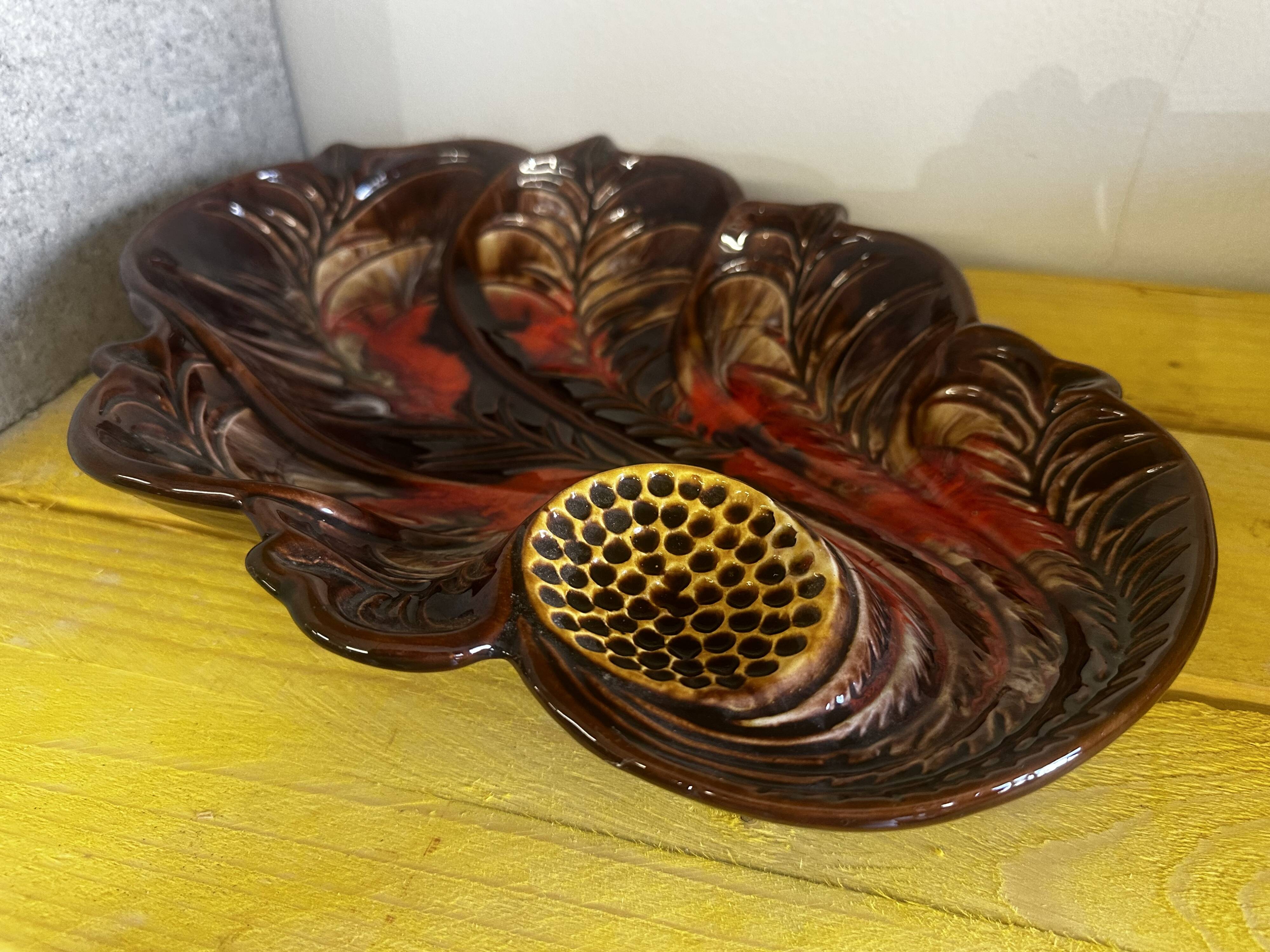 Large Fruit Bowl - Ceramic Centerpiece Vallauris 60s