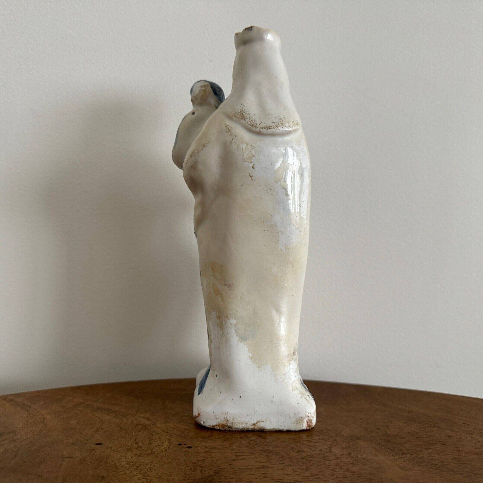 Virgin giving birth to Child in 18th century earthenware, 1780