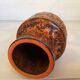 Vase orange écume de mer fat lava