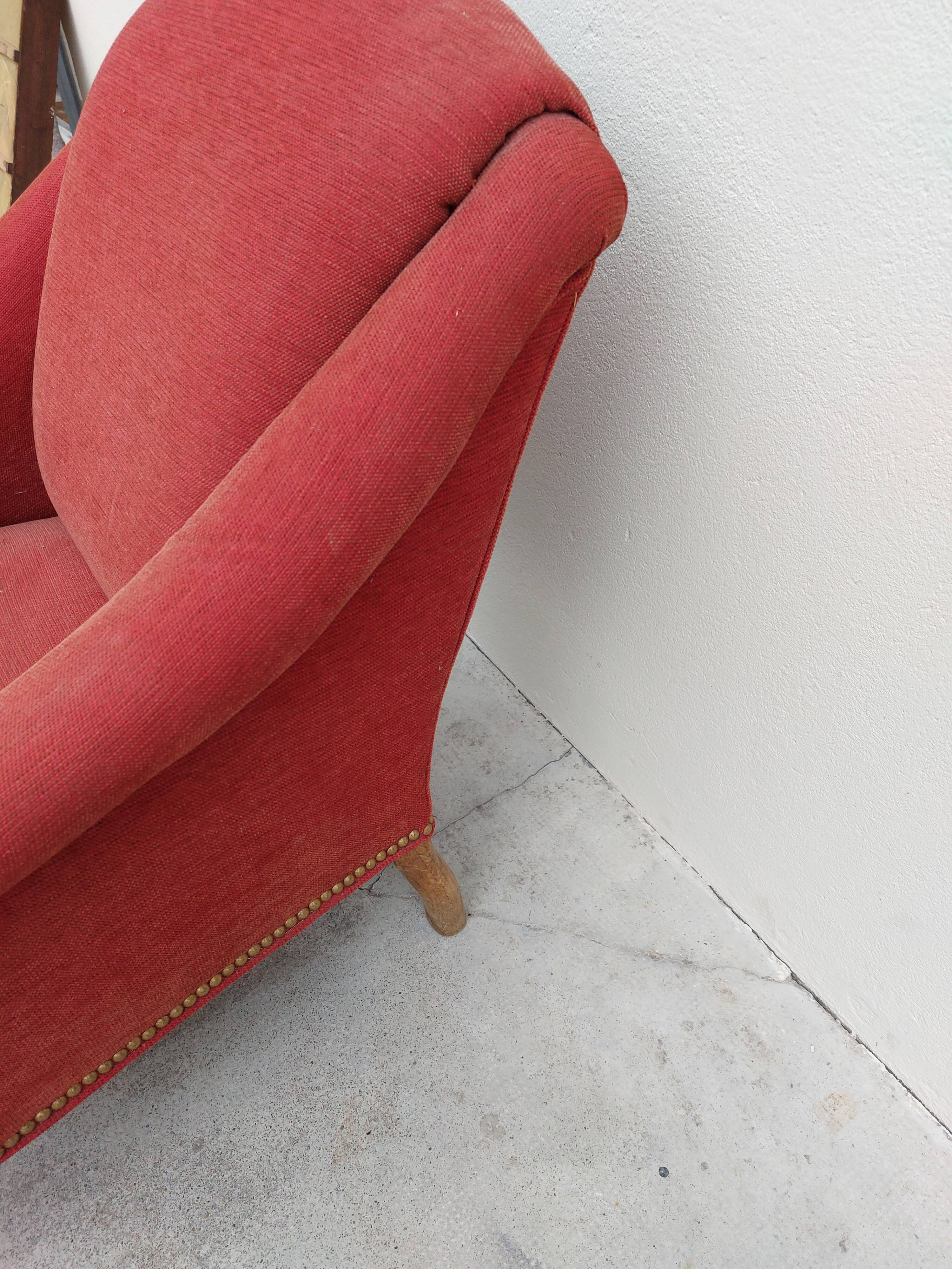 Napoleon III style toad armchair