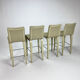 Set de 4 tabourets de bar, Vincent Sheppard, Lloyd Loom, années 2000