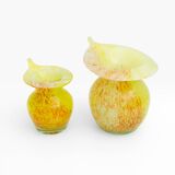 Pair of Murano Glass Vases - Calle - 90's - Made in Italy