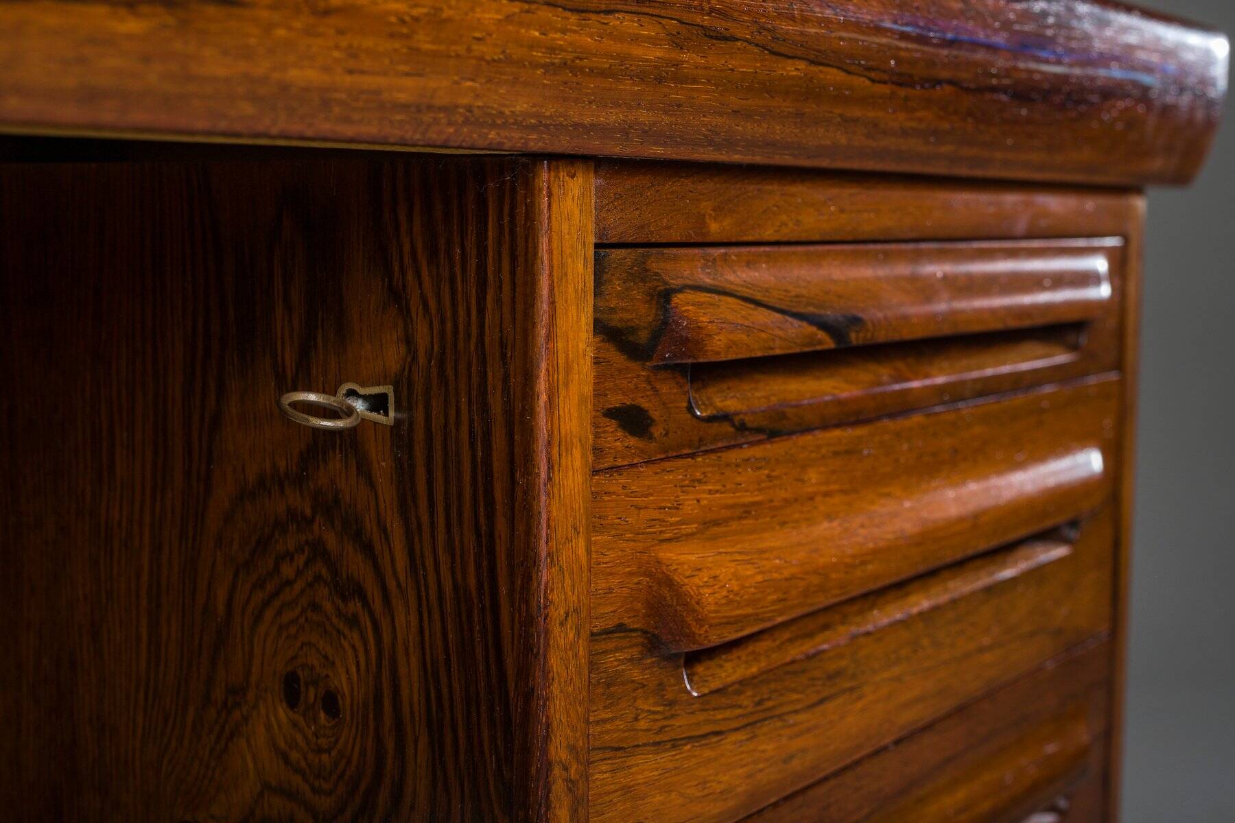 Danish modern executive desk by Ib Kofod Larsen for Faarup Møbelfabrik, 1960