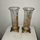 Paire de vases émaillés art-nouveau
