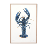 "Lucie" the blue lobster, art print 20/30cm