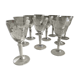 Engraved crystal glass service