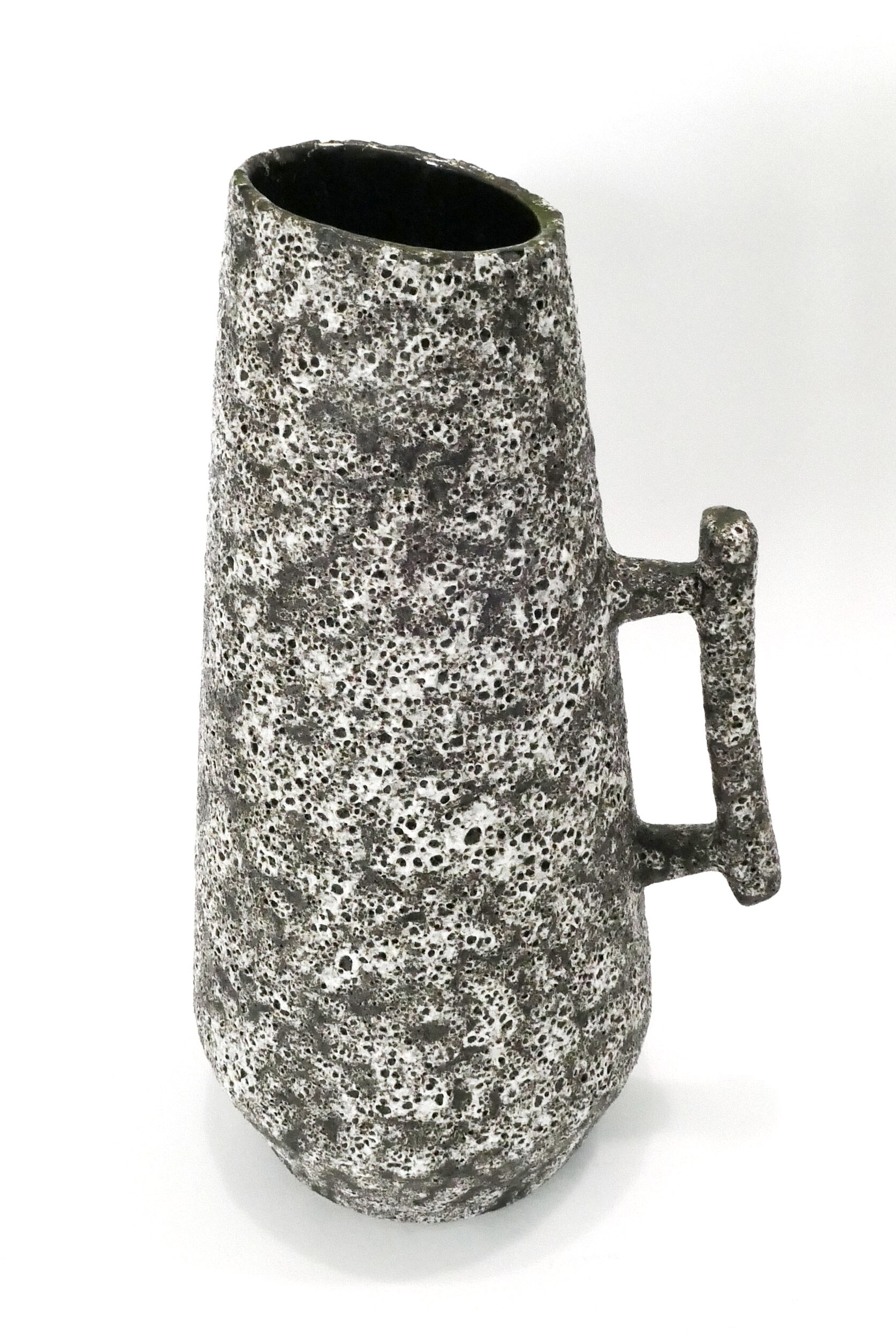 Ceramic vase fat lava jopeko 1960s-70s
