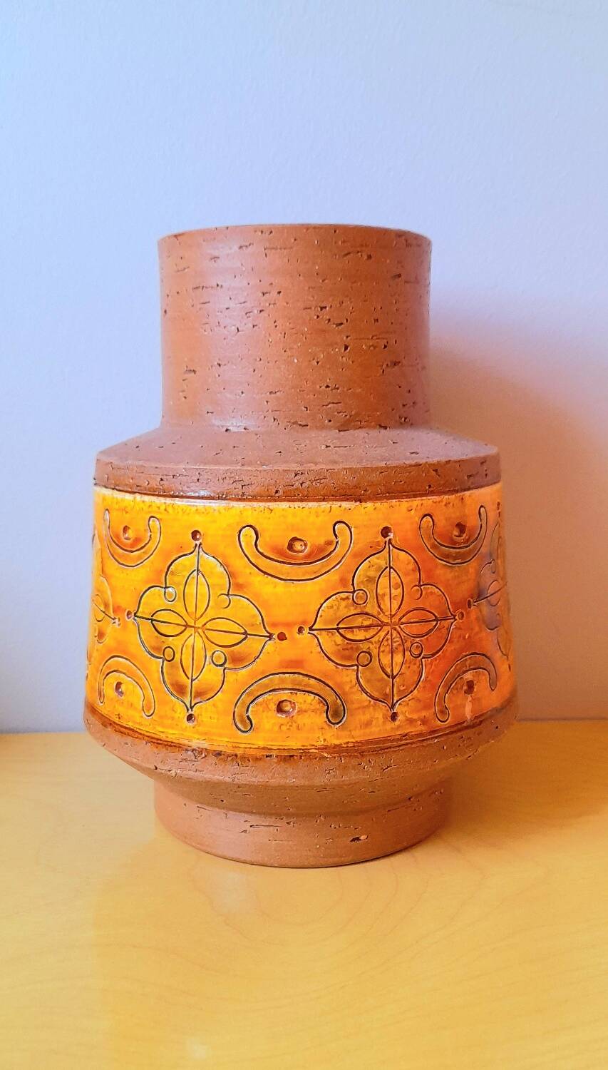 Bitossi Aldo Londi ceramic vase 70s