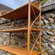 Vintage light rattan shelf 1970