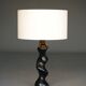 Temde model 42 Sculptural wooden Table Lamp. 1970s