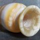 Baluster vase in real vintage honey onyx stone 25 cm