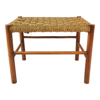 Tabouret tissé, danemark, années 1960