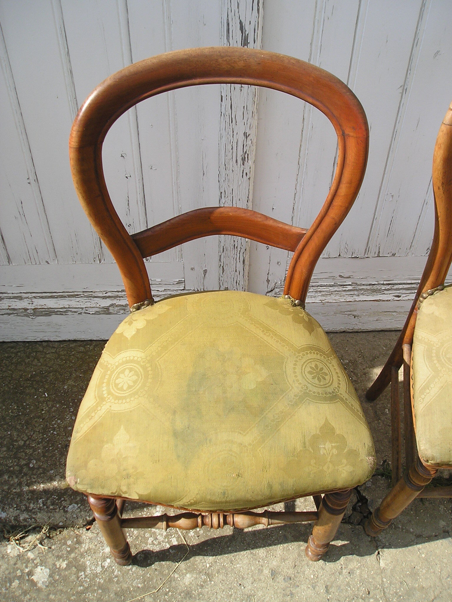 Pair of Louis Philippe chairs in cherry wood