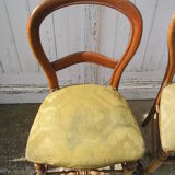Paire de chaises Louis Philippe en merisier