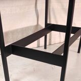 Modernist coffee table in metal, glass and brass - 1950s