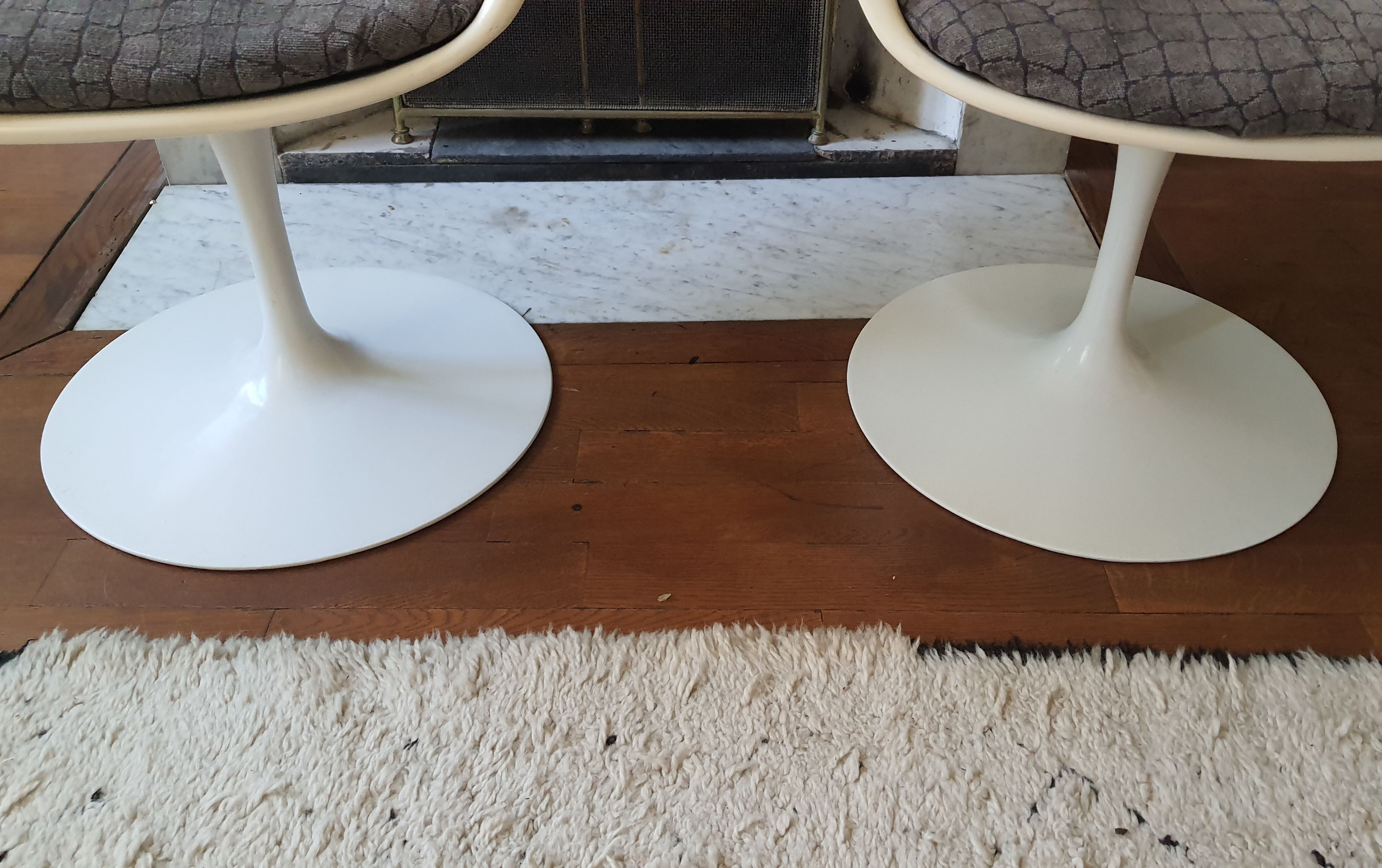 Set 4 armchairs Tulipe by Eero Saarinen Knoll International