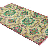 Anatolian handmade vintage rug 193 cm x 112 cm