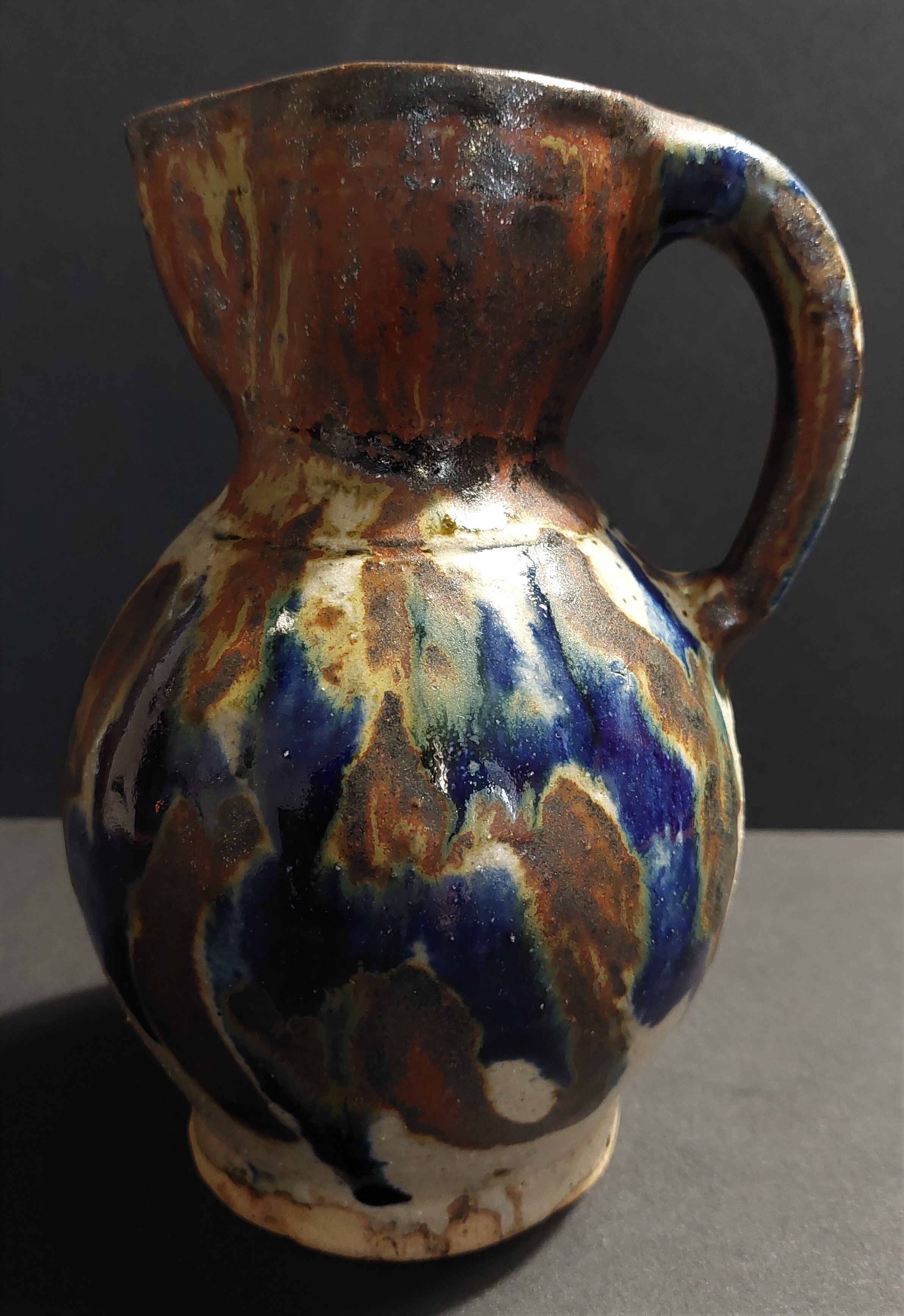 Sandstone pitcher signed Lucien Talbot Foucher The XXth ceramic terminal