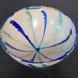 Antique Fajalauza Glazed Terracotta Ceramic Lebrillo Bowl, Granada Spain