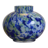 Blue and green ball vase