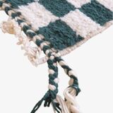 Tapis vert et blanc 250cmx150cm