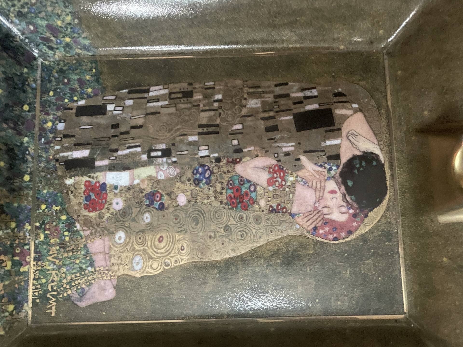 Gustav Klimt cendrier Goebel Artis Orbis le baiser Art Nouveau