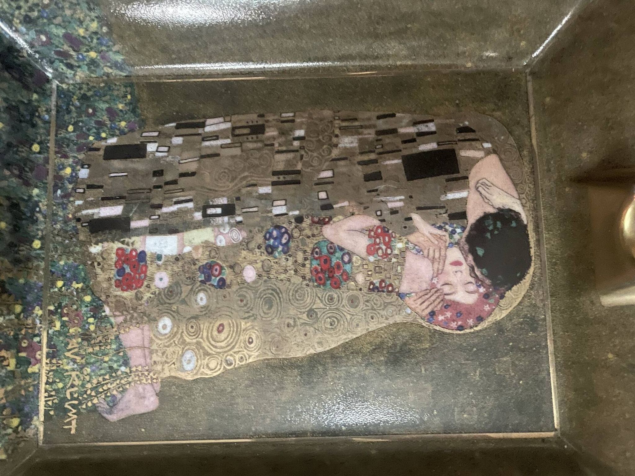 Gustav Klimt ashtray Goebel Artis Orbis The Kiss Art Nouveau