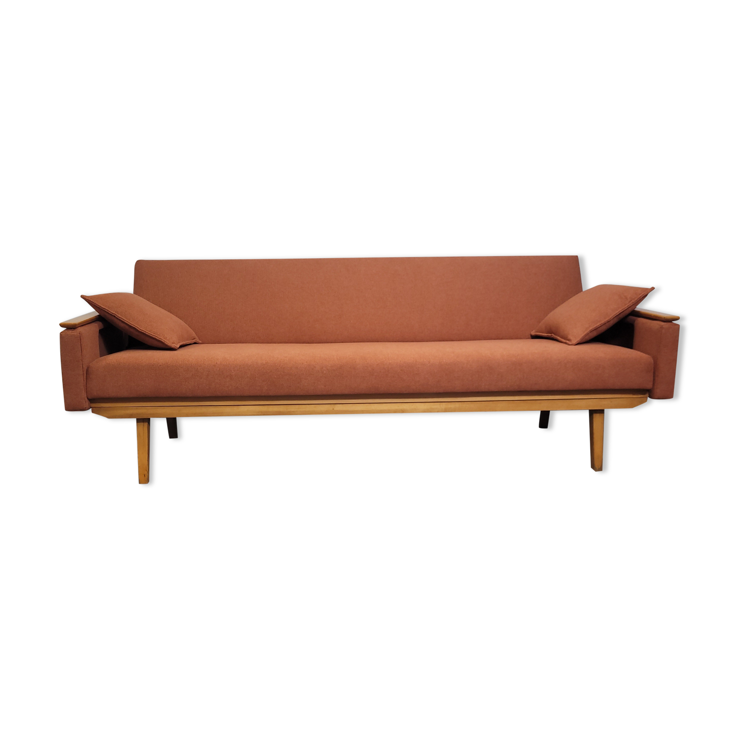 Mier Topolčany Design reclining sofa Czechoslovakia 1960s.