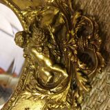 Bevelled golden mirror  39x53cm